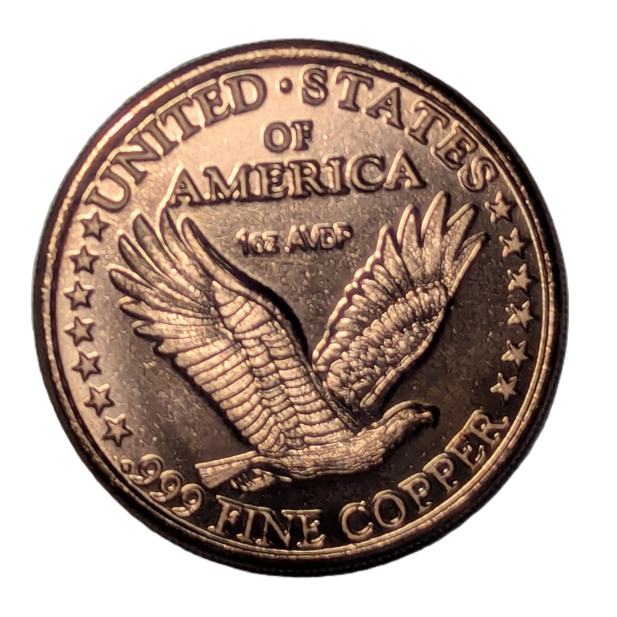 Standing Liberty Quarter 1 oz Copper Round