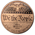 We The People 2nd Amendment 1 oz Copper Round