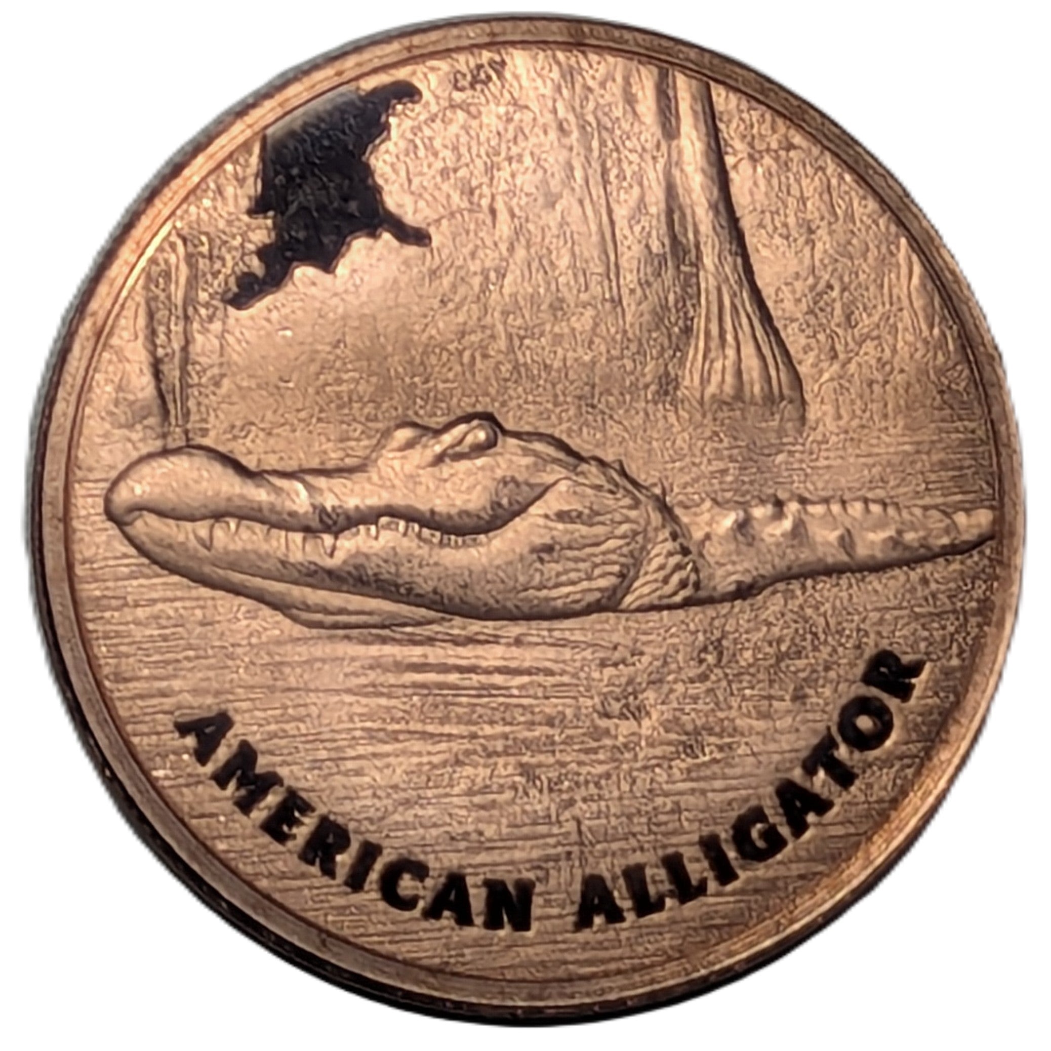 American Alligator 1 oz Copper Round