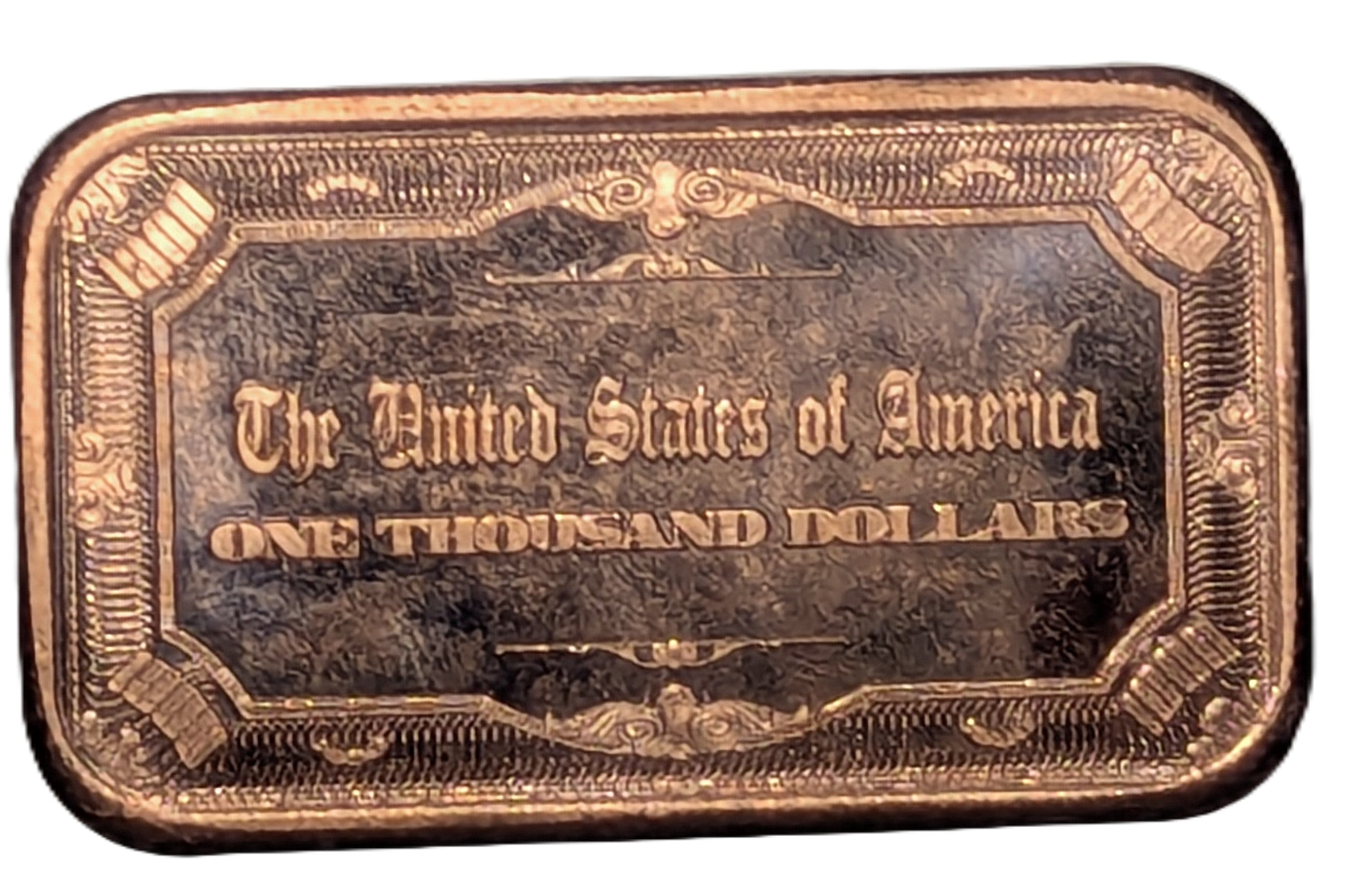 Grover Cleveland $1,000 Note 1 oz Copper Bar