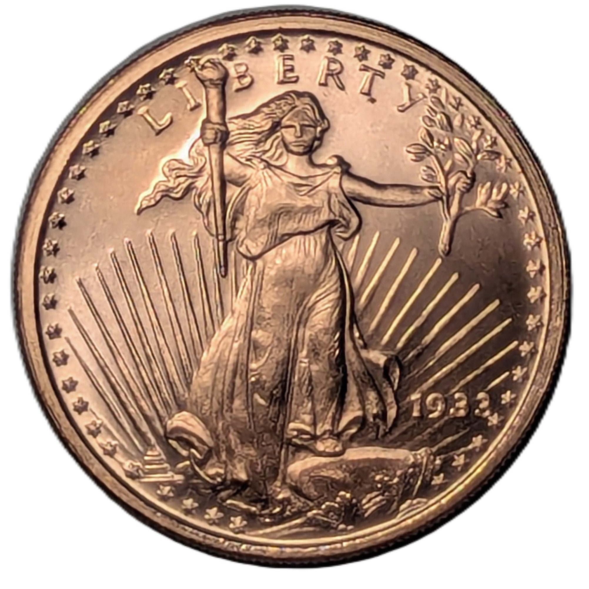 1933 Saint-Gaudens 1 oz Copper Round