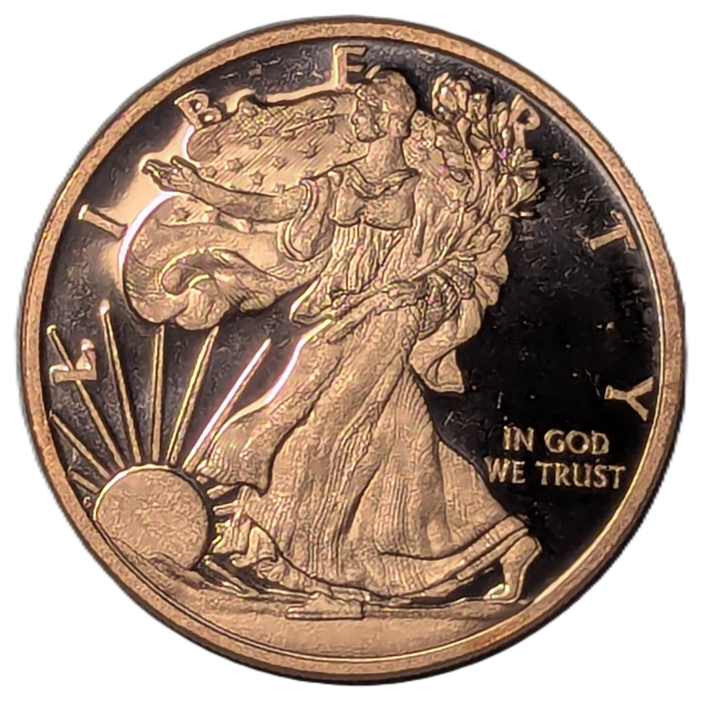 Walking Liberty 1 oz Copper Round