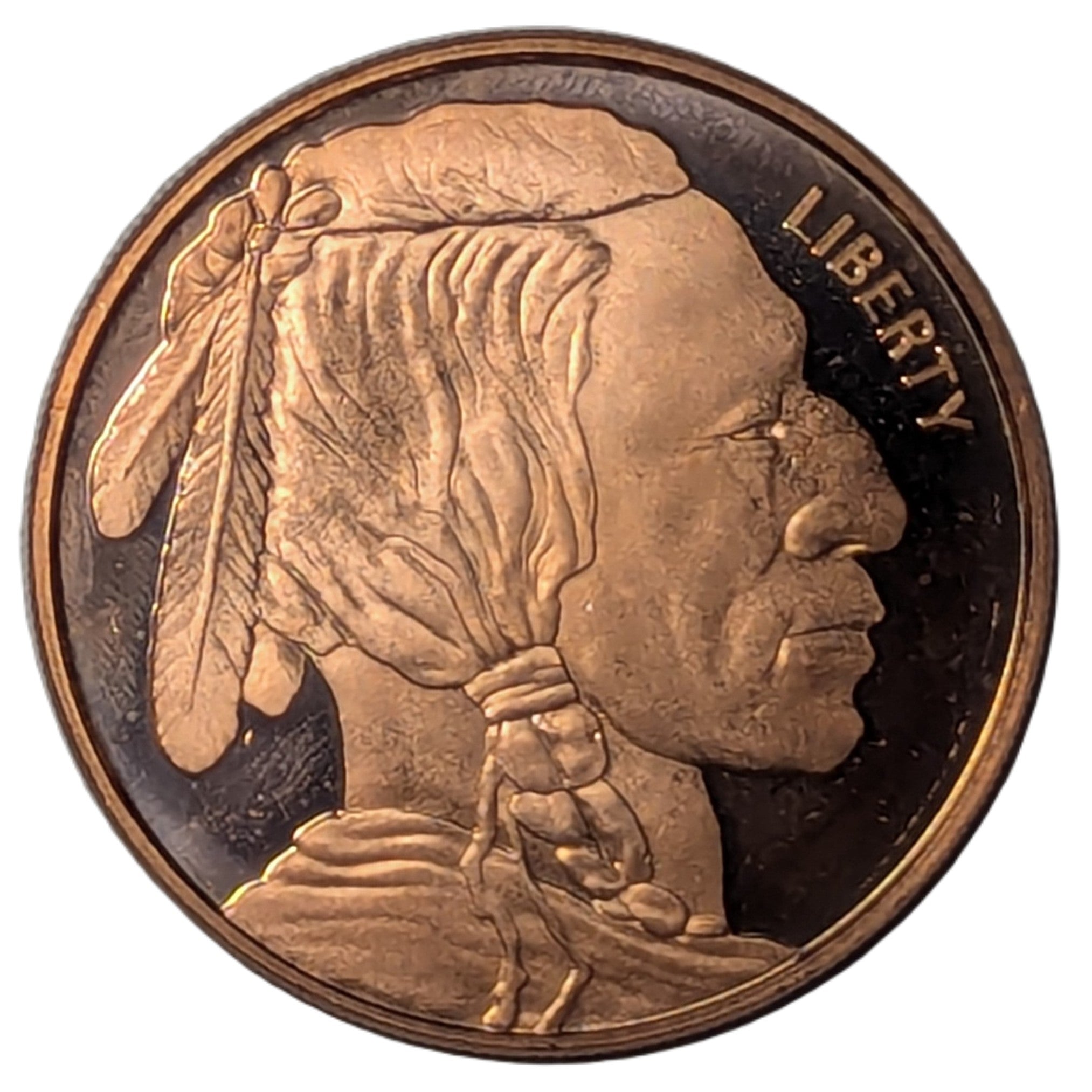Indian Head Buffalo Nickel 1 oz Copper Round