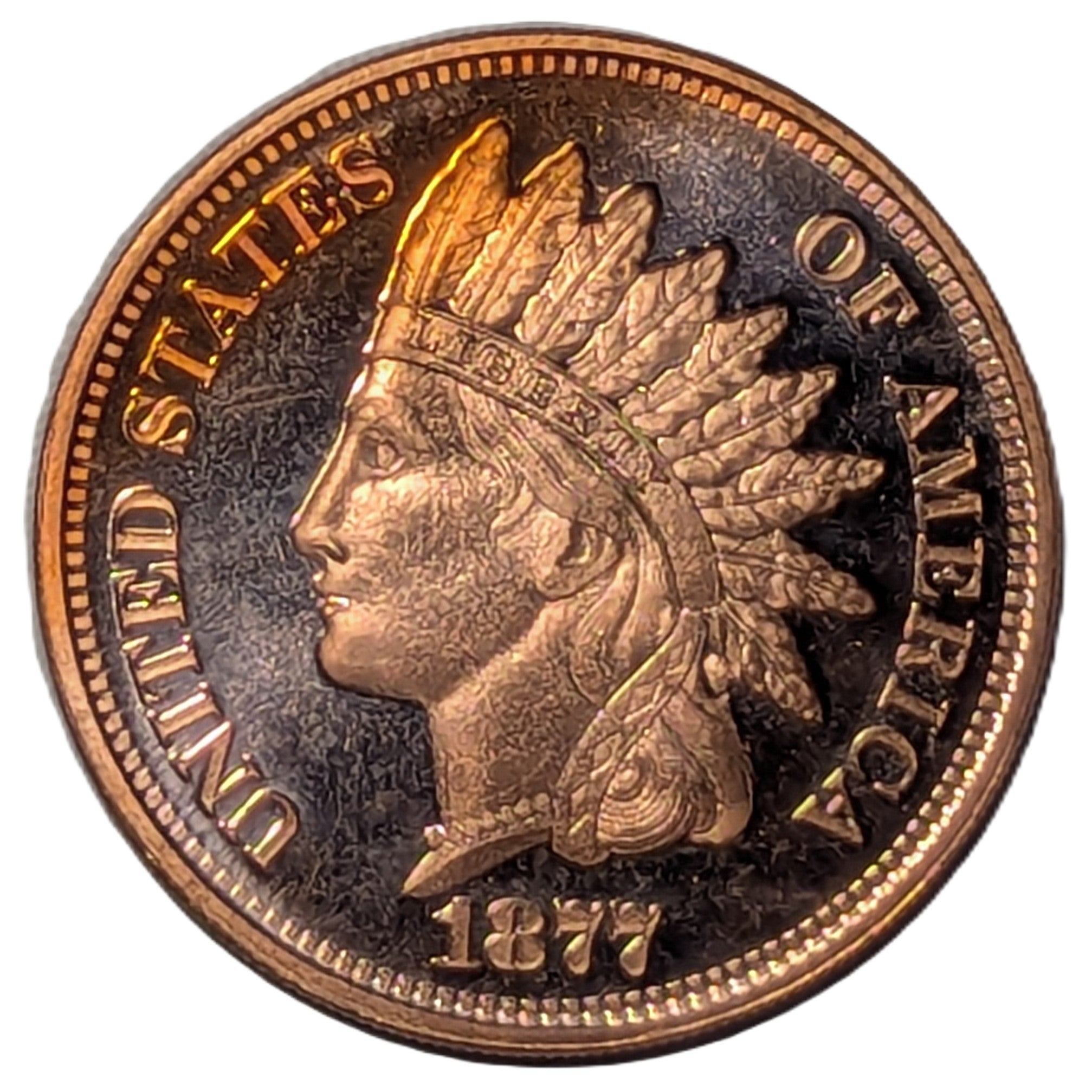 1877 Indian Head Cent 1 oz Copper Round