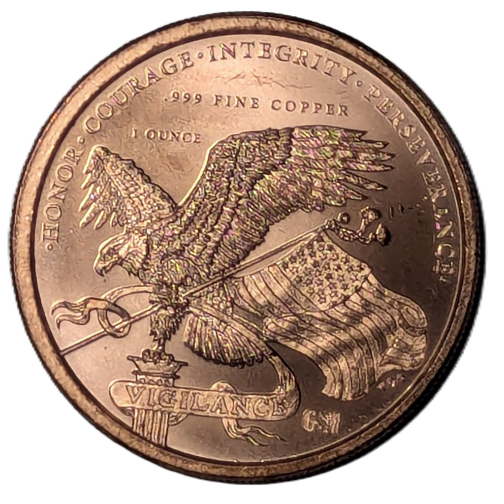 Donald Trump 45th President Portrait 1 oz Copper Round