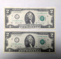 2 Consecutive 2017A BEP $2 bills 41961919 & 41961920