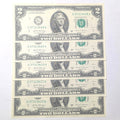 5 Consecutive 2017A BEP $2 bills 37313408 - 37313412