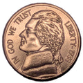 Jefferson Nickel 1 oz Copper Round