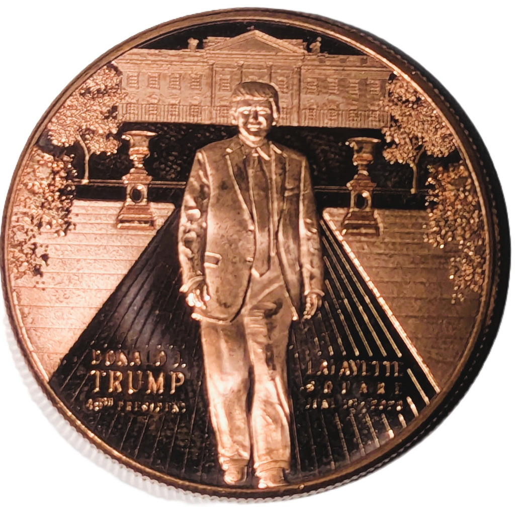 Presidential Memorabilia 1 oz Copper Round – POTUS Takes Back Lafayette Square