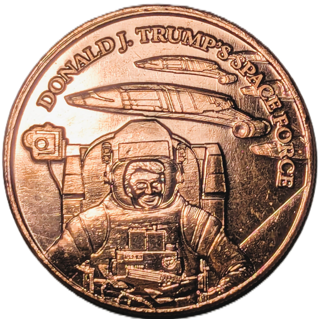 Presidential Memorabilia 1 oz Copper Round – Donald J. Trump's Space Force