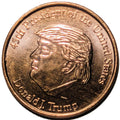Presidential Memorabilia 1 oz Copper Round – Side Profile of Donald J. Trump