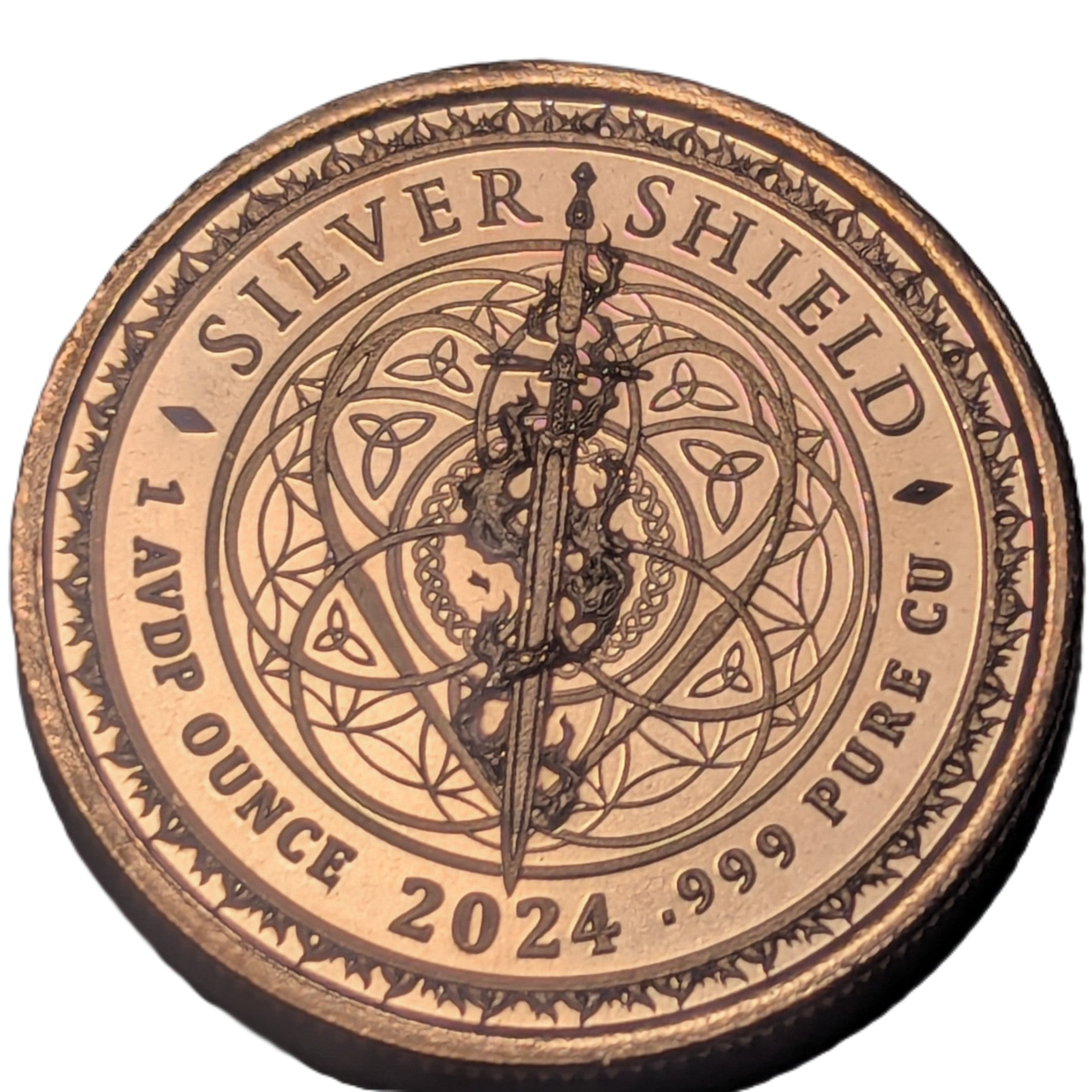 Justice 1 oz Copper Round – Silver Shield Collection