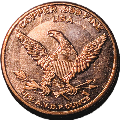 1 oz Copper Round – Cannabis Legalize it