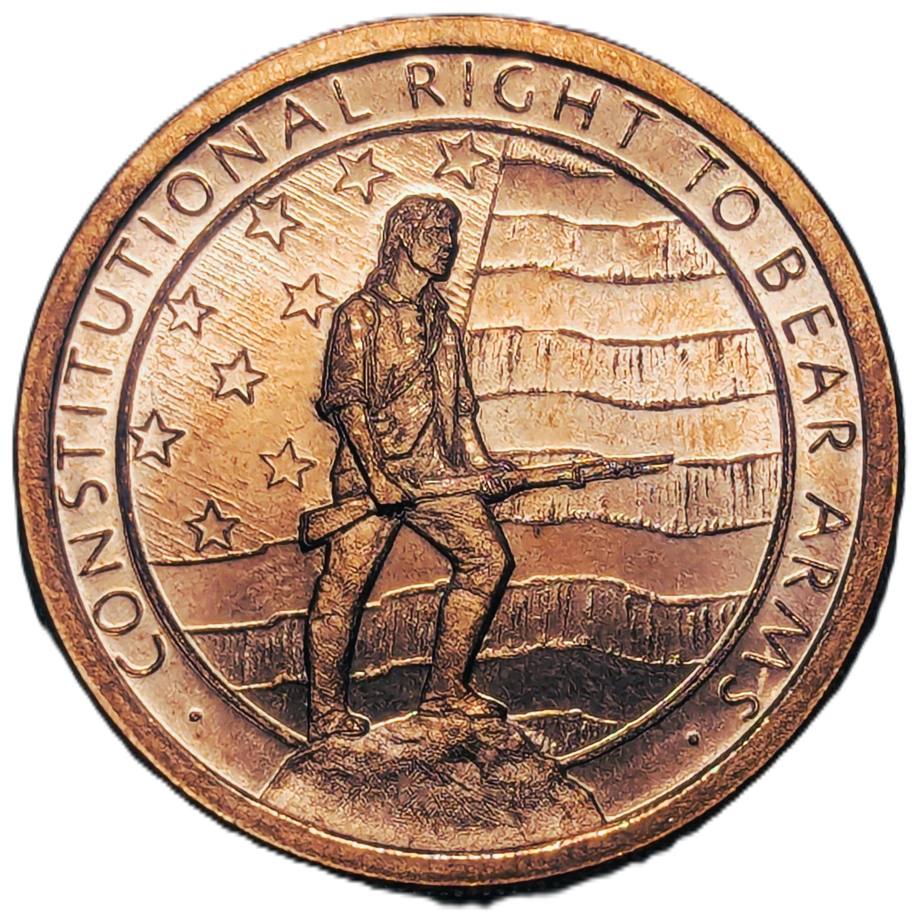 1 oz Copper Round – Right to Bear Arms - Thomas Jefferson