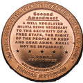 1 oz Copper Round – Right to Bear Arms - Thomas Jefferson