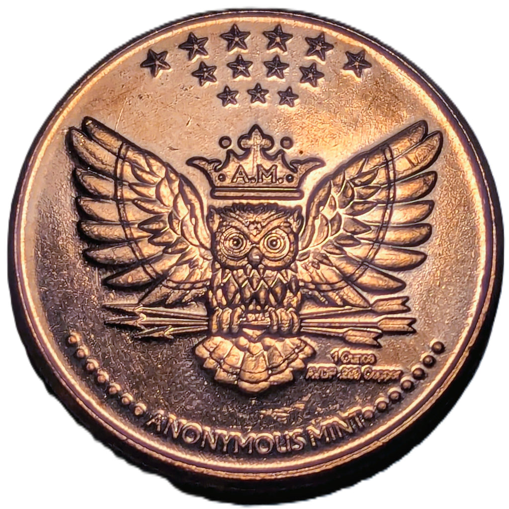 1 oz Copper Round – Bitcoin from Anonymous Mint