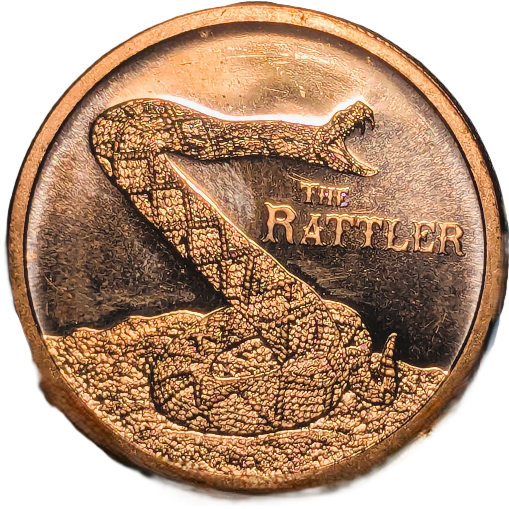 1 oz Copper Round – The Rattler