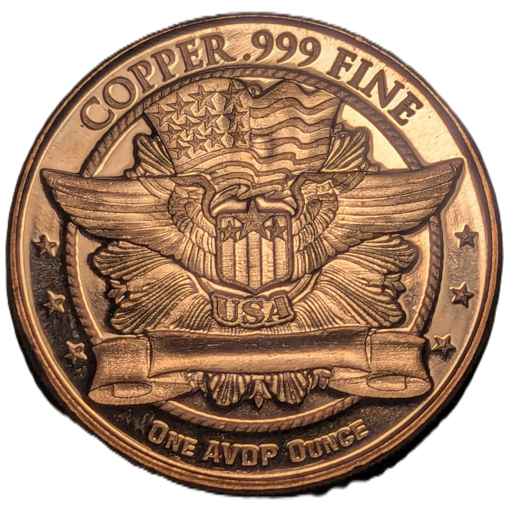 1 oz Copper Round – US Trade Dollar