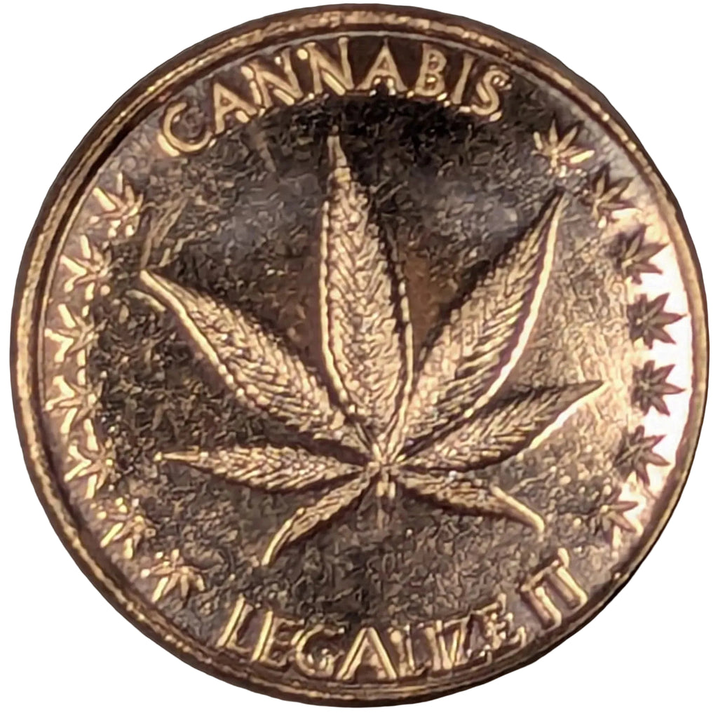 1 oz Copper Round – Cannabis Legalize it