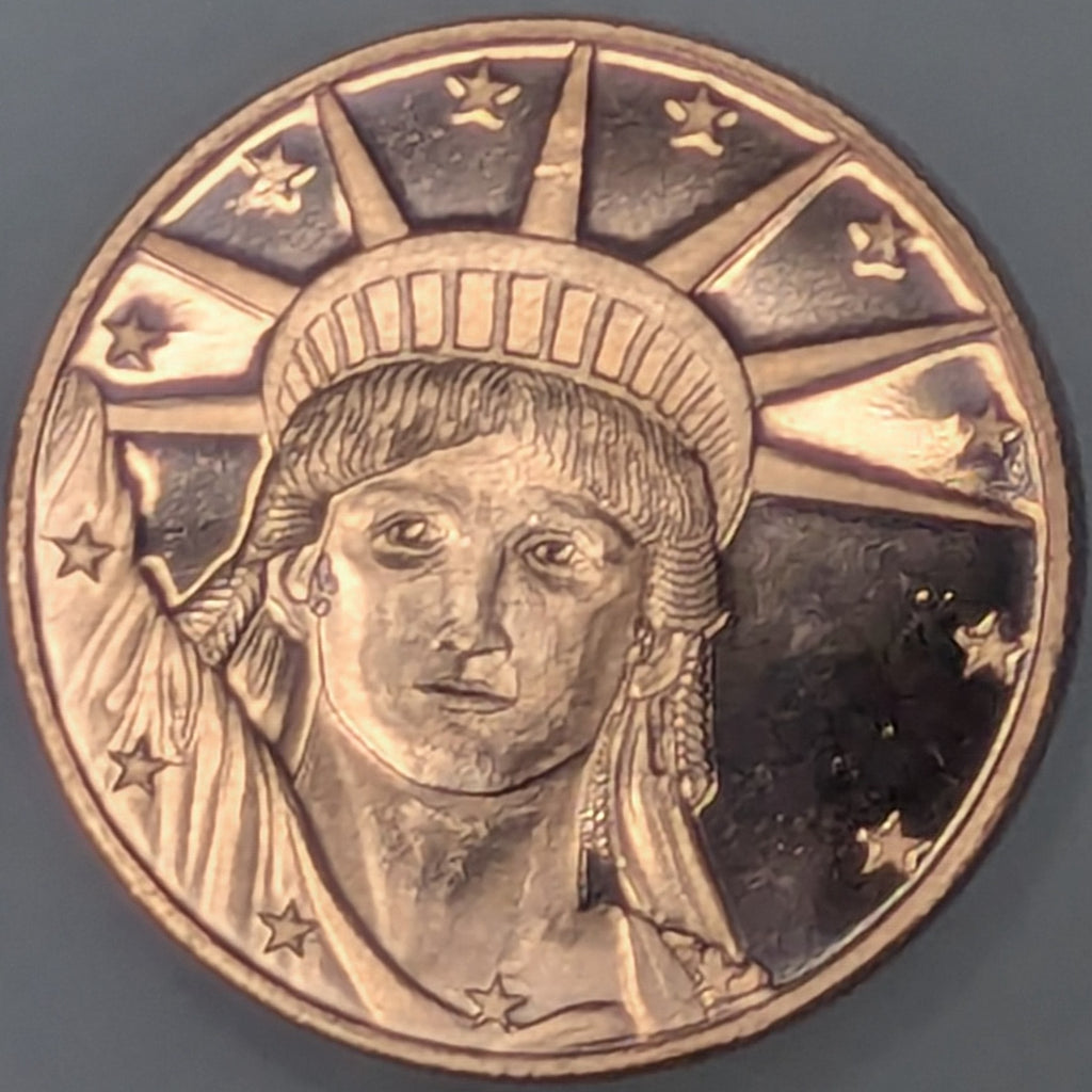 1 oz Copper Round – Lady Liberty