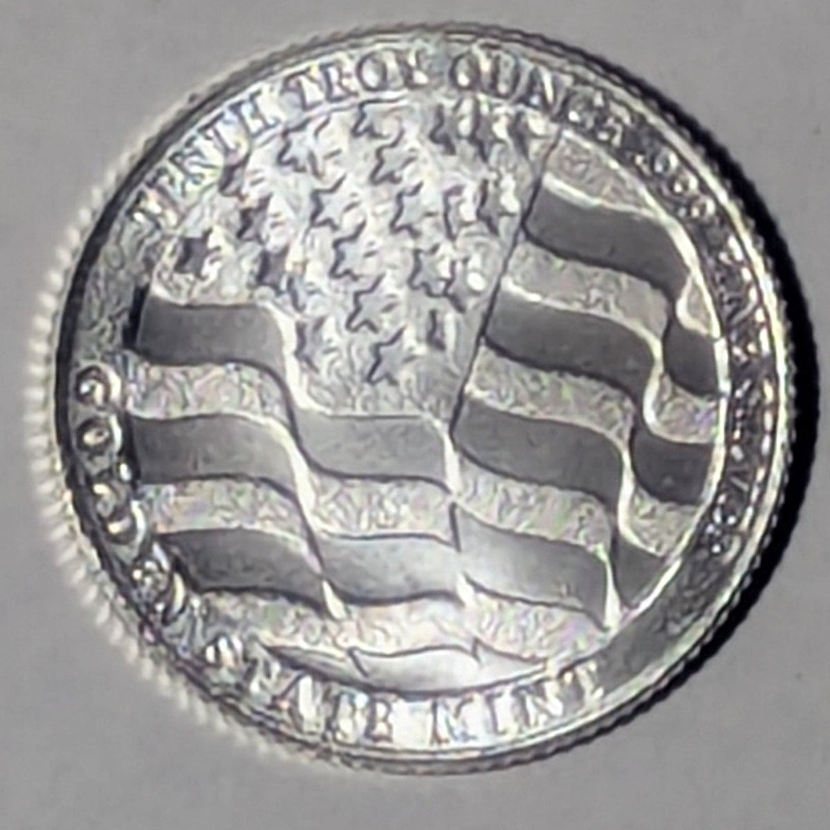 1/10 oz .999 Fine Silver Round - Eagle & American Flag