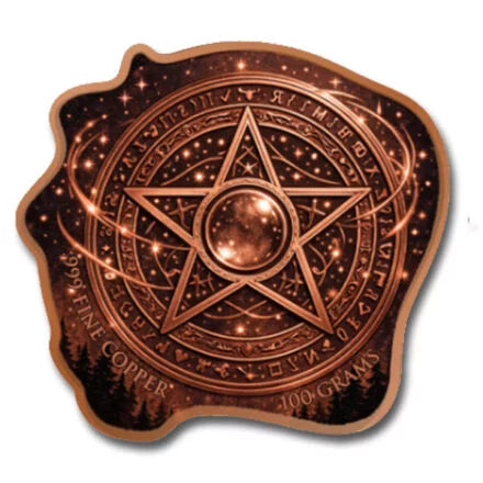 100g Copper Practitioner of Magic Limited Edition Numbered Out of 2,500 in Acrylic Case