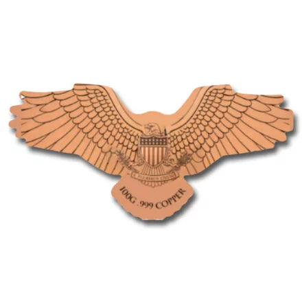 100g Copper Rise of the Eagle Limited Edition Numbered Out of 2,500 in Acrylic Case