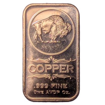 Buffalo 1 oz Copper Bar