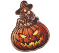 3 oz Copper Happy Halloween Witch Pumpkin with Acrylic Case