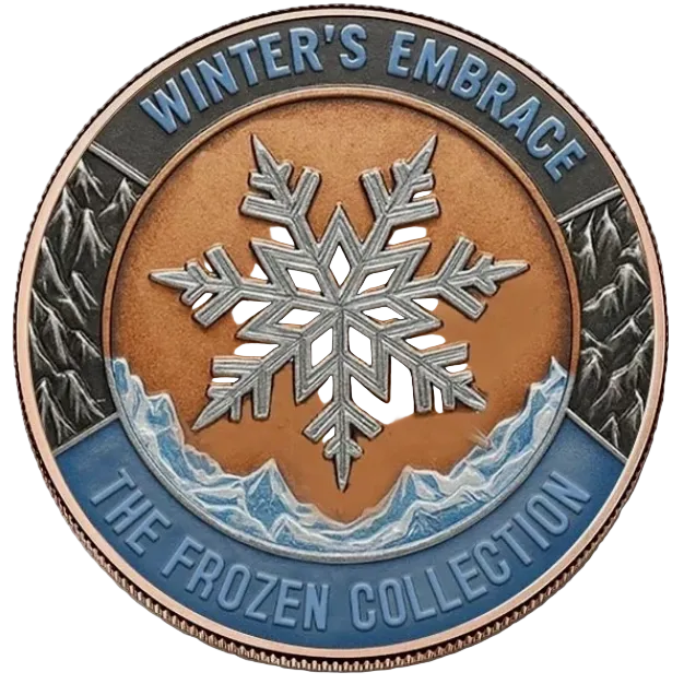5 oz Copper Winters Embrace Limited Edition with Acrylic Case