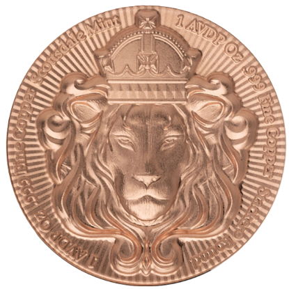 1 oz Copper Scottsdale Mint Lion Stacker