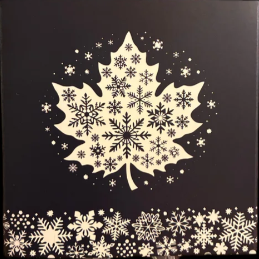 1 oz Copper Winter Maple Limited Edition Numbered Out of 5,000
