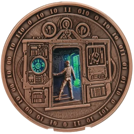 5 oz Copper Dark Machine of Time Glow in the Dark with Acrylic Case