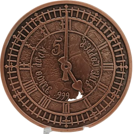 5 oz Copper Dark Machine of Time Glow in the Dark with Acrylic Case