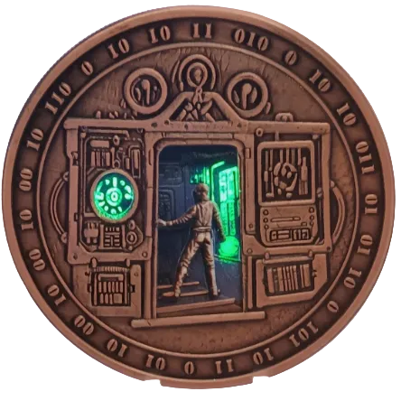 5 oz Copper Dark Machine of Time Glow in the Dark with Acrylic Case
