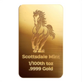 1/100th Troy Ounce Gold Bar Scottsdale Mint 2026 Lunar Year of the Horse