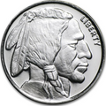 1/4 Troy Ounce .999 Fine Silver Indian Head Buffalo Round in Capsule