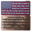 10 oz Star Spangled Banner Copper Bar in Acrylic Case