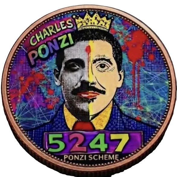 5 oz Copper Ponzi Scheme 5247 Acrylic Case