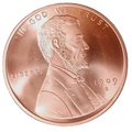 1 oz copper Round 1909-S VDB Lincoln Cent