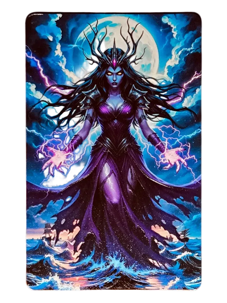1 oz Colorized Copper Bar The Siren 2026 Vixens Series in Acrylic Holder