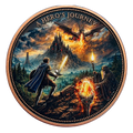 5 oz Copper Round A Hero's Journey with Capsule 6,000 Mintage