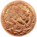 1 oz Copper Round Fenrir Wolf Unchained Mythos Series 2