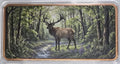10 oz Copper Bar Majestic Elk Stag in Green Forest