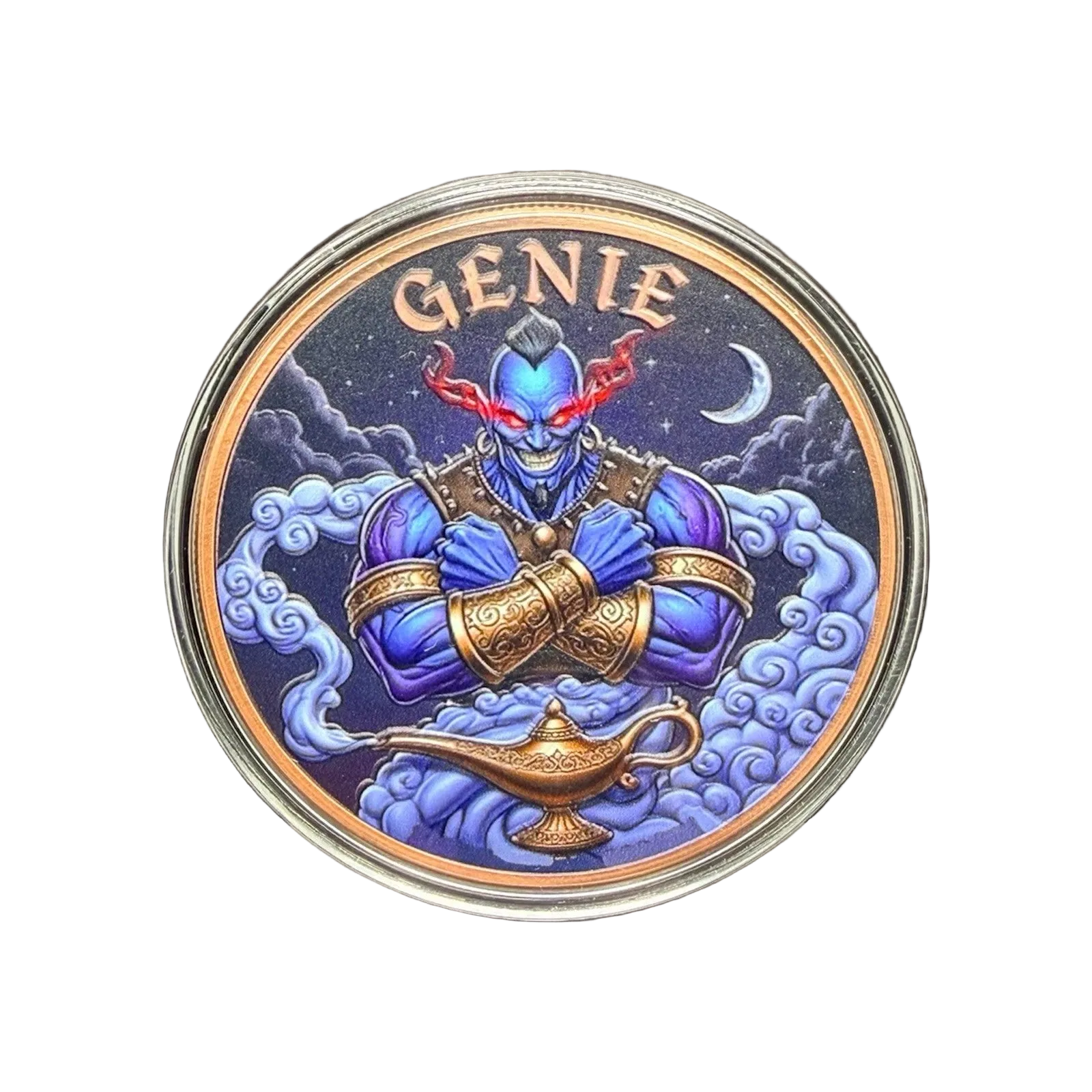 5 oz Copper - 2026 Liberia Genie 5,000 Mintage With Acrylic Case