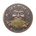 5 oz Copper - "Greed" Limited Edition Numbered out of 5000 in Acrylic Case