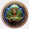5 oz Copper Heart of Mother Nature with Acrylic Case